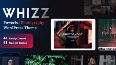 Whizz Responsive Photography Wordpress Theme