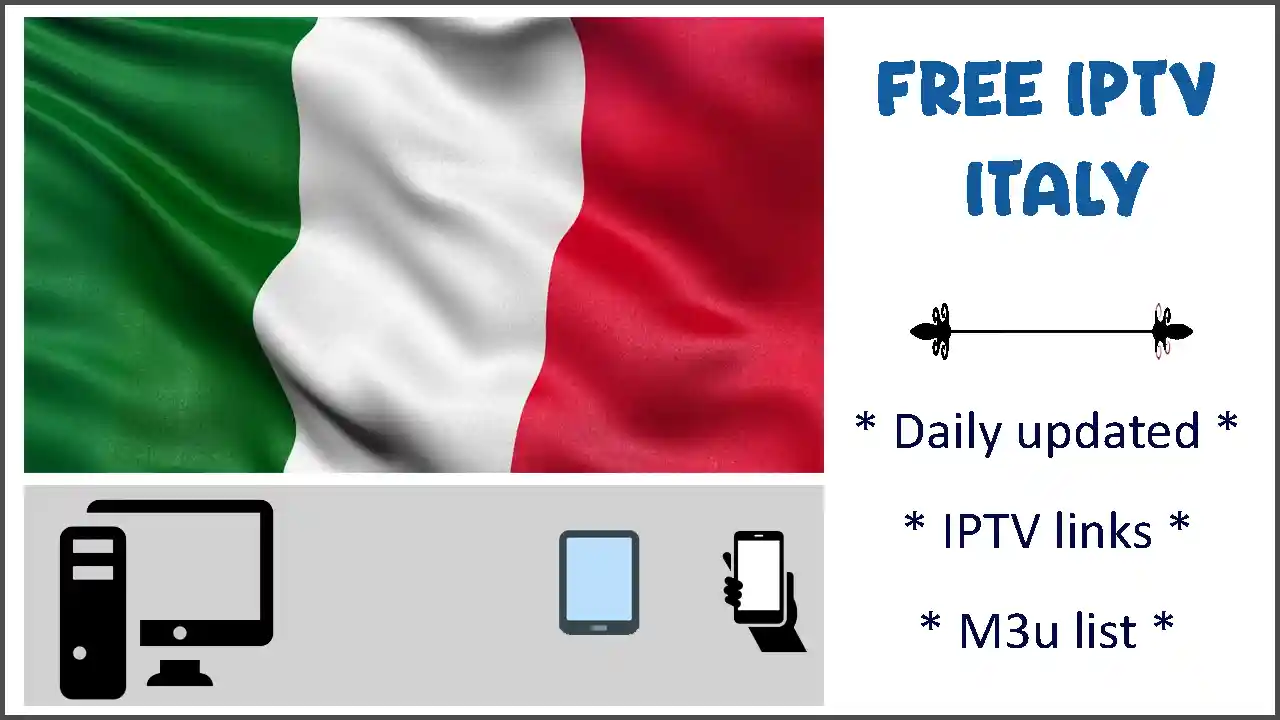 IPTV Italia m3u Playlists free 15-02-2026 7 free iptv italy